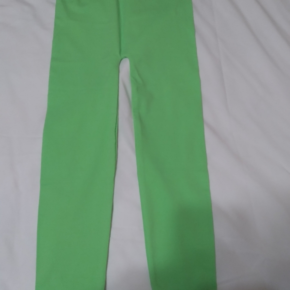 WOMEN NWT MOPAS LIME GREEN LEGGINGS - Picture 4 of 8